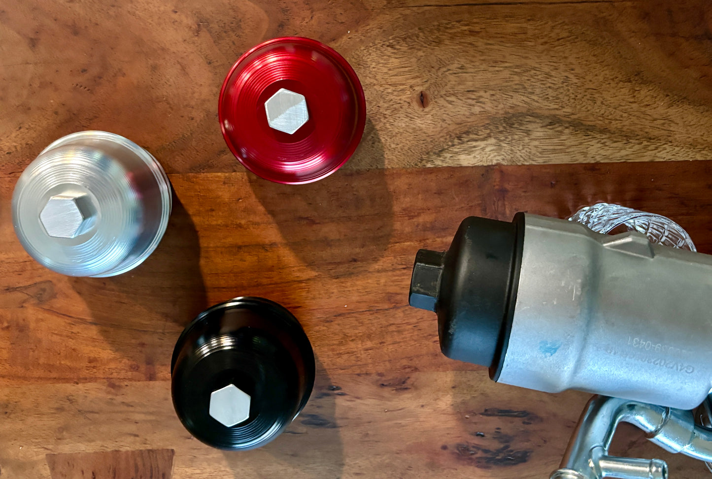 Billet Oil Filter Cap 18mm hex Vanderhall and all chevy 1.4L motors