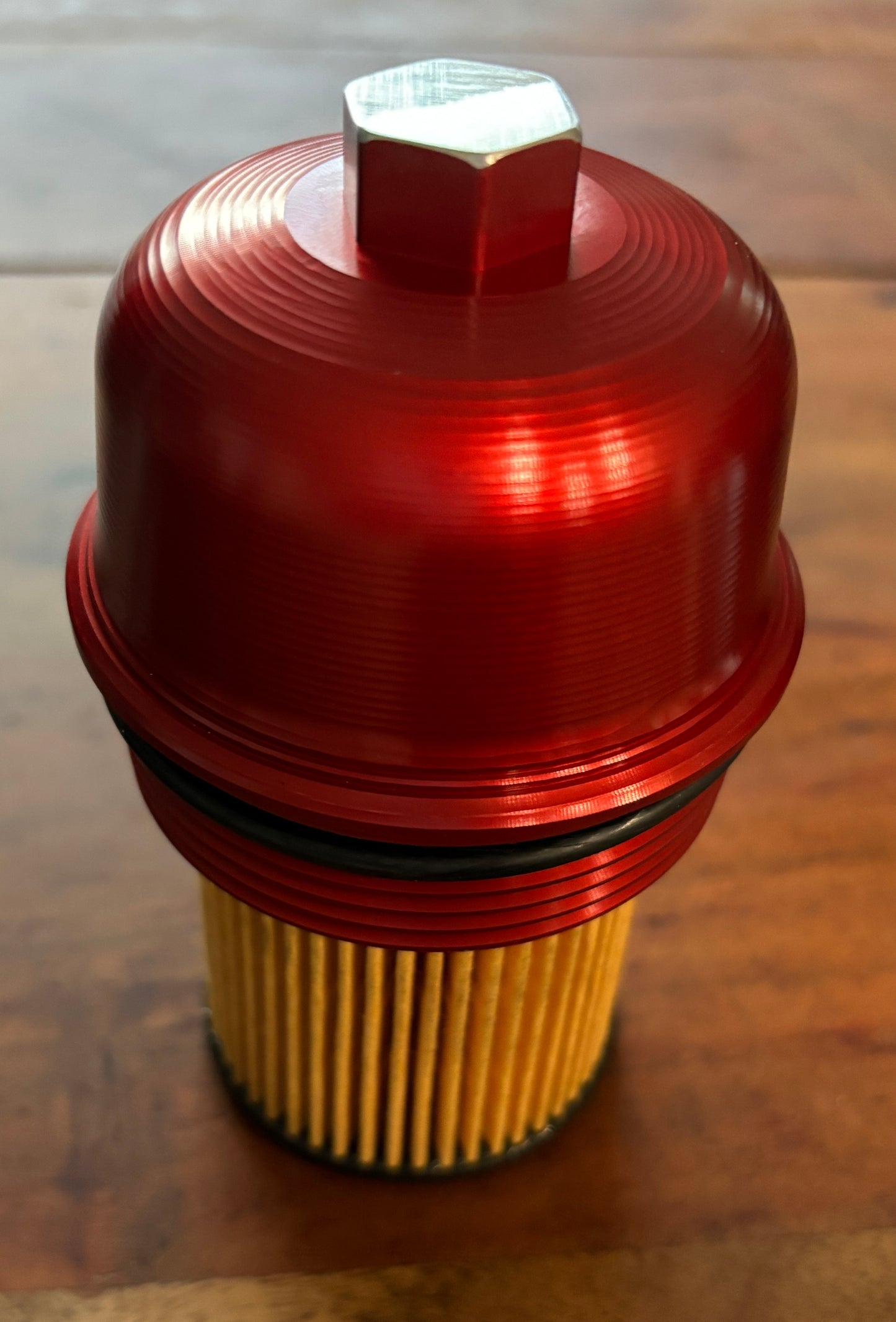Billet Oil Filter Cap 18mm hex Vanderhall and all chevy 1.4L motors