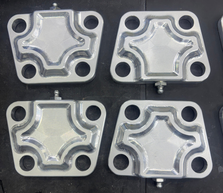 2.5 ton Billet Kingpin cap set of 4
